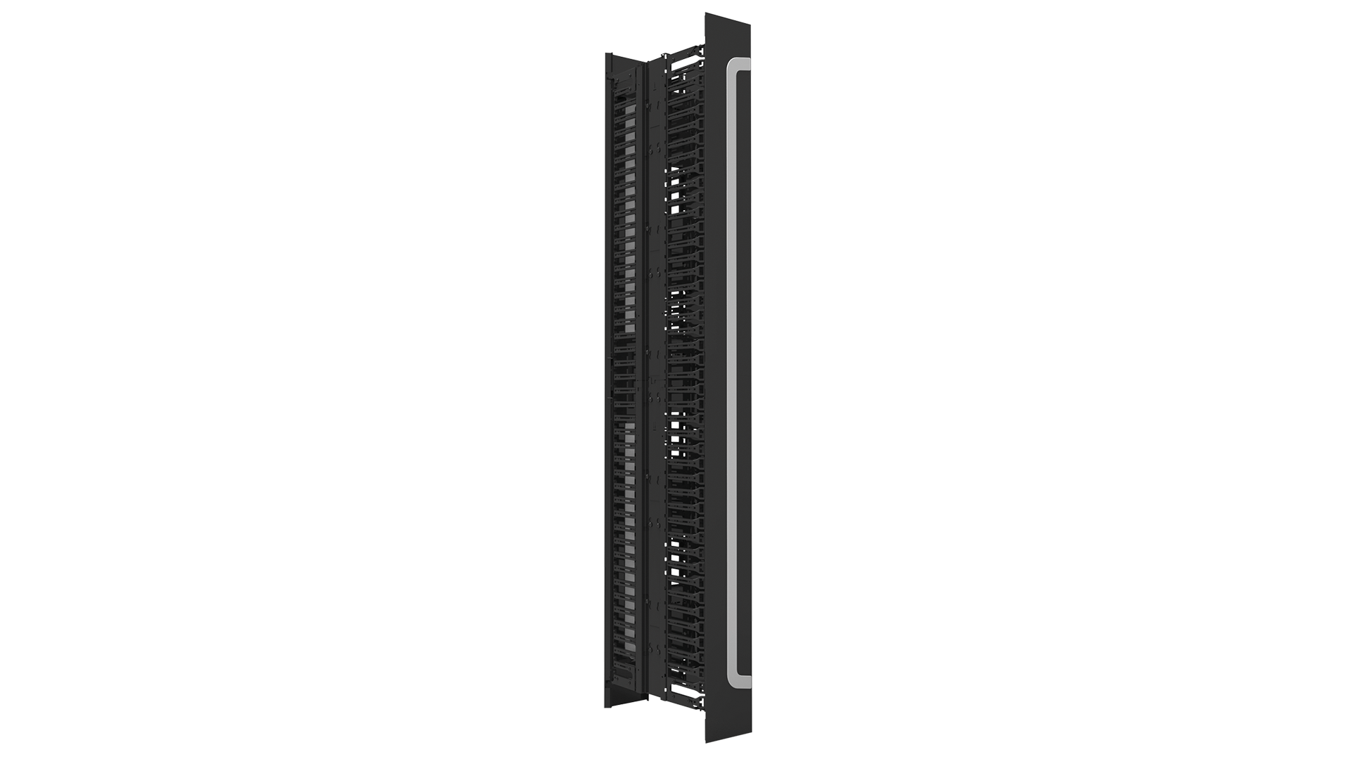 Organizador de Cables Vertical de Dos de Control de Radio de Doblado - 5U -  3″