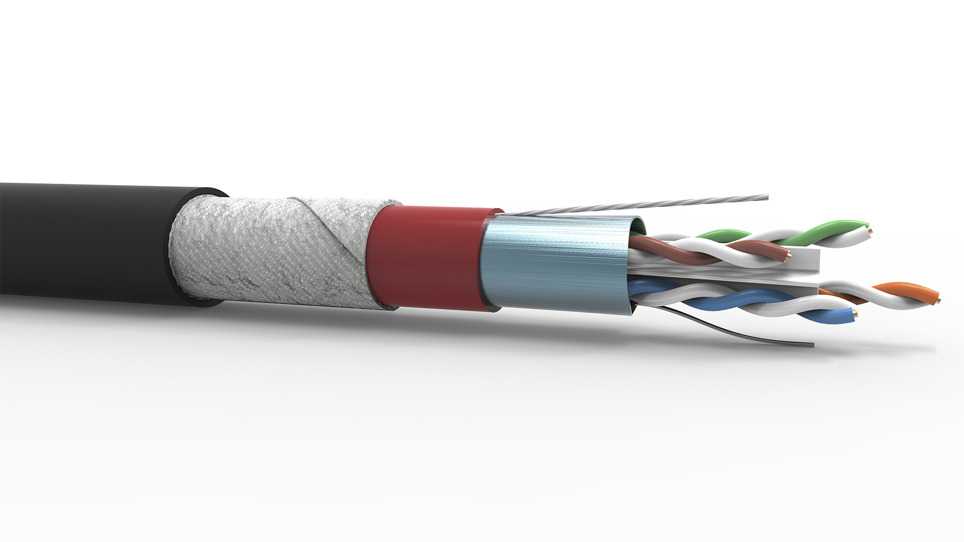 Cabo de Rede Blindado Externo Furukawa Cat6