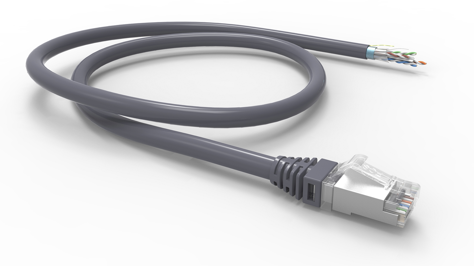20m Cat6 cable de color sólido LSZH 100% de Ethernet de redes de datos de cobre Lote 