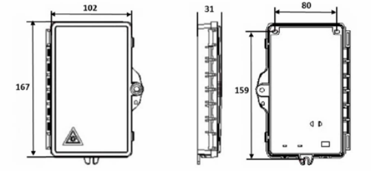 SlimBox 2-Drop Port Indoor/Outdoor Enclosure