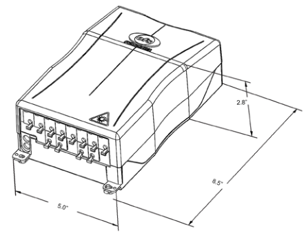 SlimBox 12-Fiber Wall Mount Module with Internal Adapters