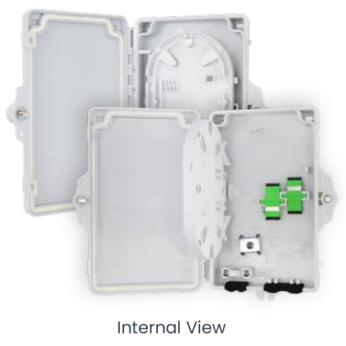 SlimBox 2-Drop Port Indoor/Outdoor Enclosure