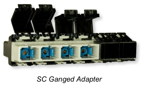 Ganged Adapters LC, SC, & ST