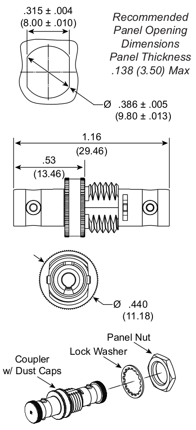 ST2 Fiber Optic Connector